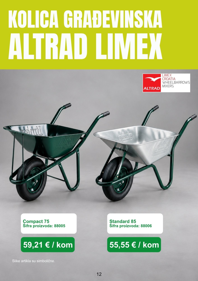12) Građevinska kolica - Altrad Limex