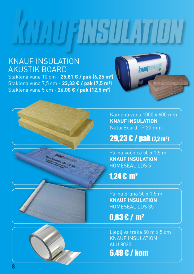 8 KNAUF INSULATION