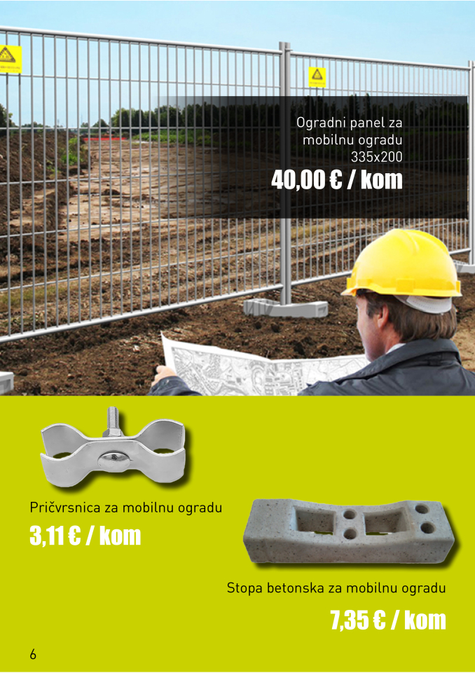 6. OGRADNI PANEL ZA MOBILNU OGRADU